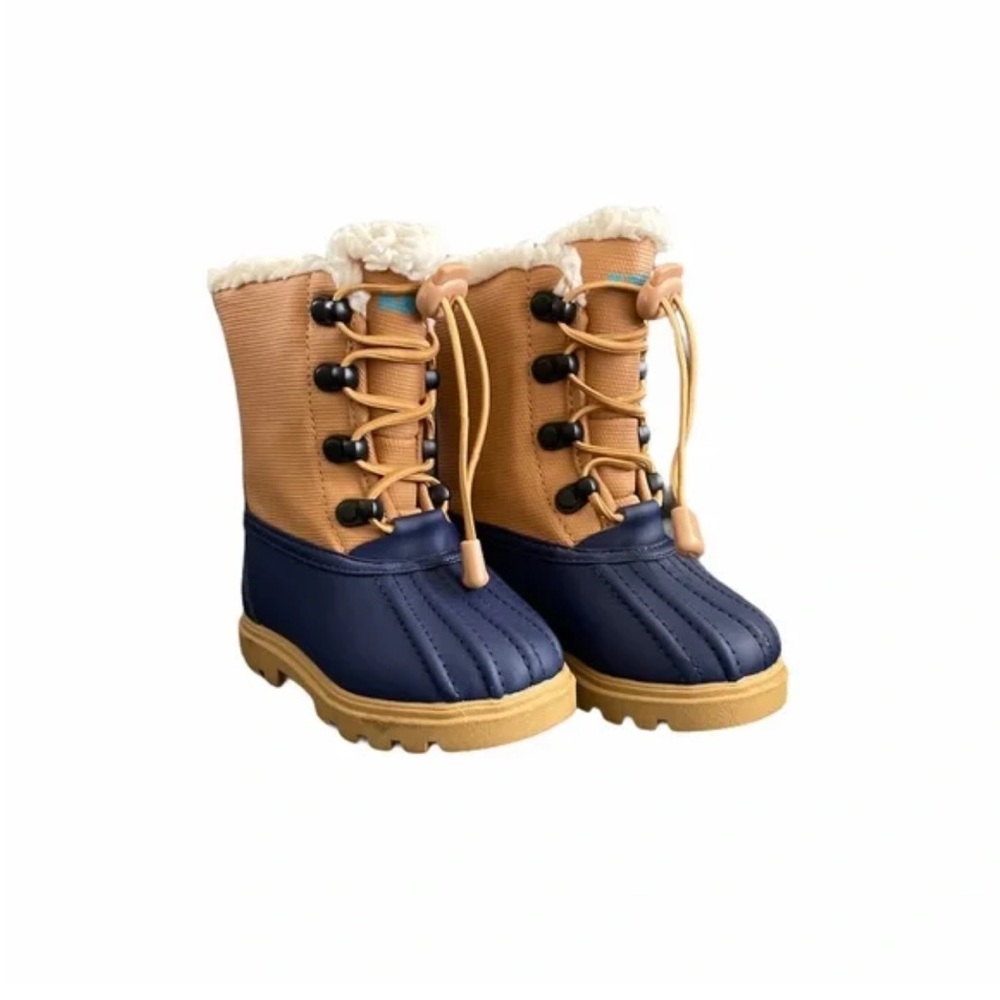 Native Kids' Navy and Tan Boots